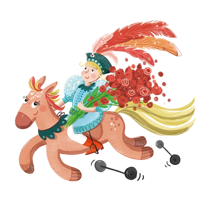 ACHSE VERLAG illustration ritter glitter by ulrike halvax